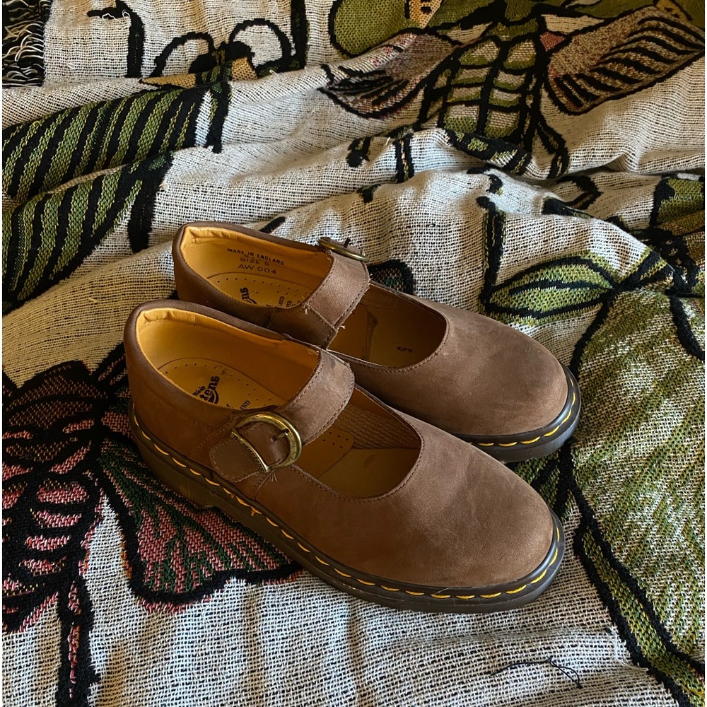 Vintage Dr Martens the original brown suede Mary Jane’s